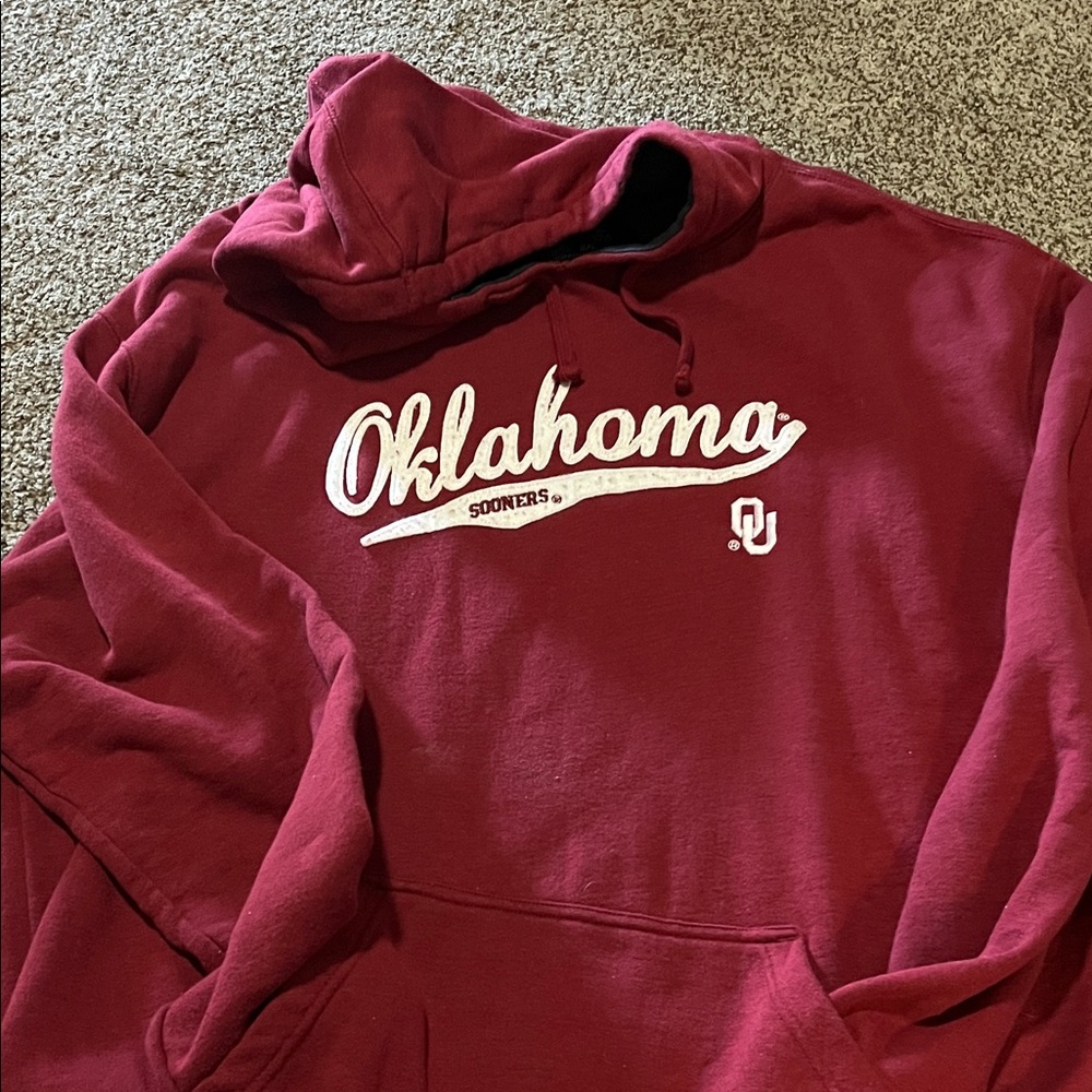 J. America Red Oklahoma Hoodie